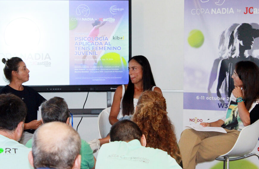 Cuando el partido más importante se juega por dentro, en la ponencia de psicología aplicada al tenis femenino