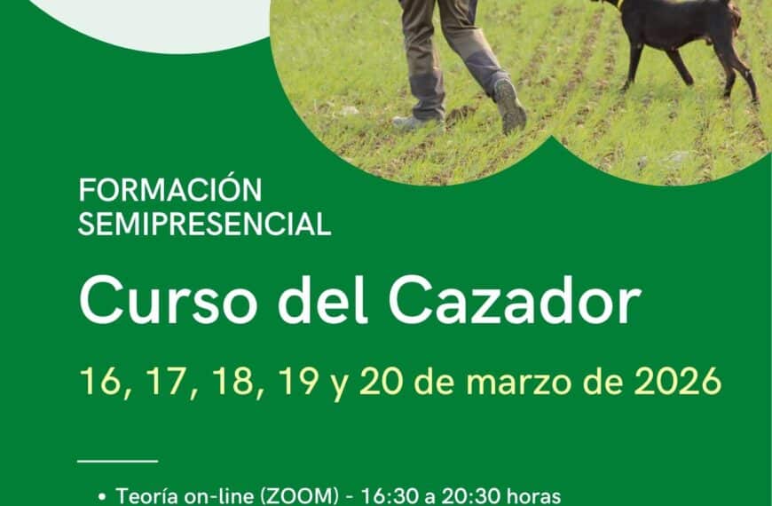 Curso semipresencial de caza convocado para marzo por la Federación Andaluza de Caza