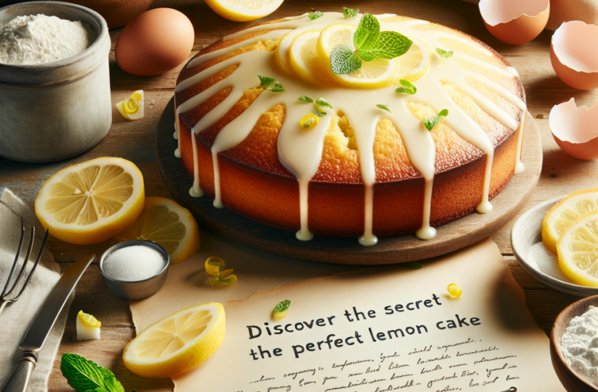 Descubre el Secreto del Bizcocho de Limón Perfecto: Una Receta que No Querrás Perderte