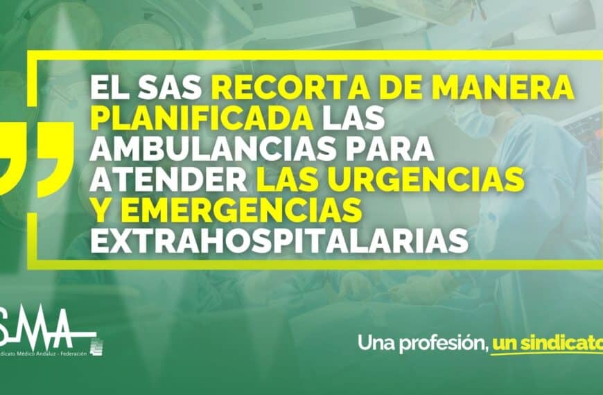 El SAS Reduce de Forma Planificada la Disponibilidad de Ambulancias para Urgencias y Emergencias Extrahospitalarias