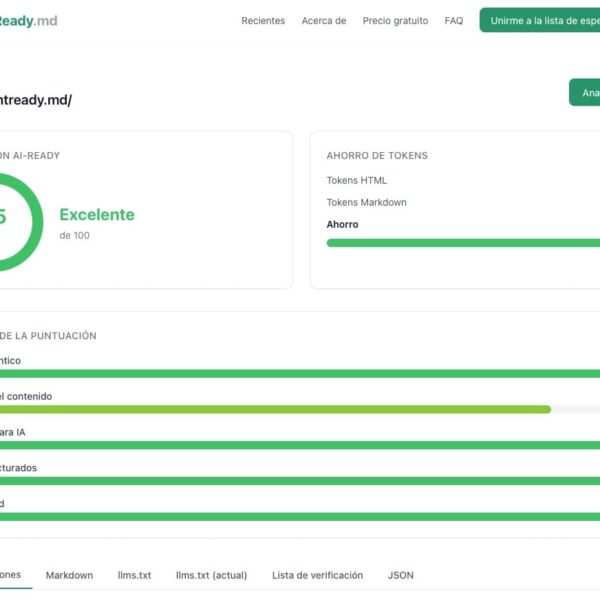 Evaluación Predictiva: Determinando la Comprensibilidad de Sitios Web para Agentes de IA
