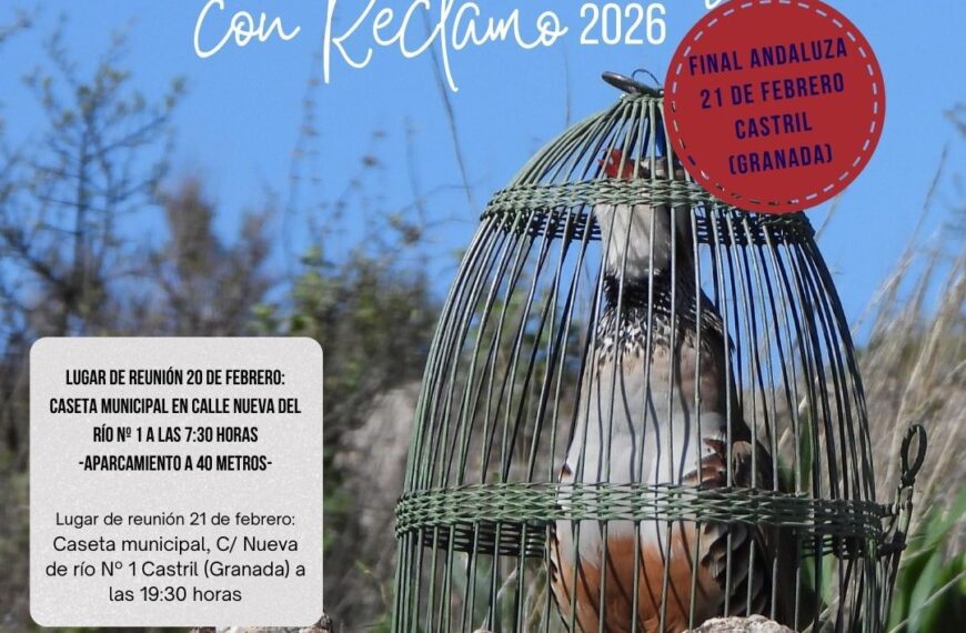 Final de la Copa de Andalucía de Perdiz con Reclamo: 21 de Febrero, según la Federación Andaluza de Caza