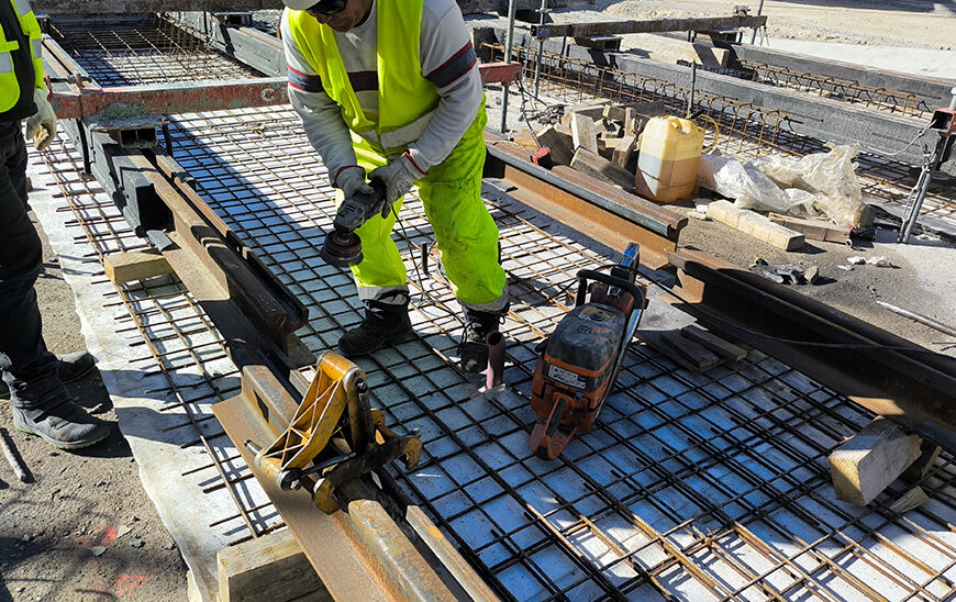 Finaliza Montaje de Vía en Prolongación Sur del Metro de Granada