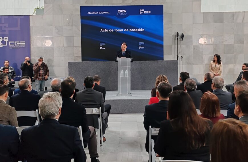 Javier González de Lara Felicita a Gerardo Cuerva por su Toma de Posesión como Presidente de la Confederación Granadina de Empresarios