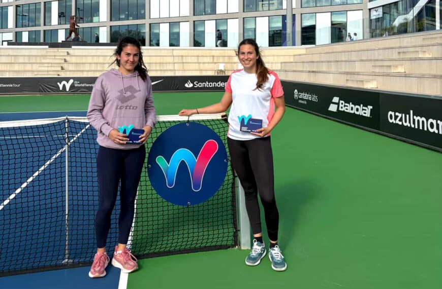 María Oliver, finalista en dobles junto a Celia Ansón, en el ITF W15 de Manacor