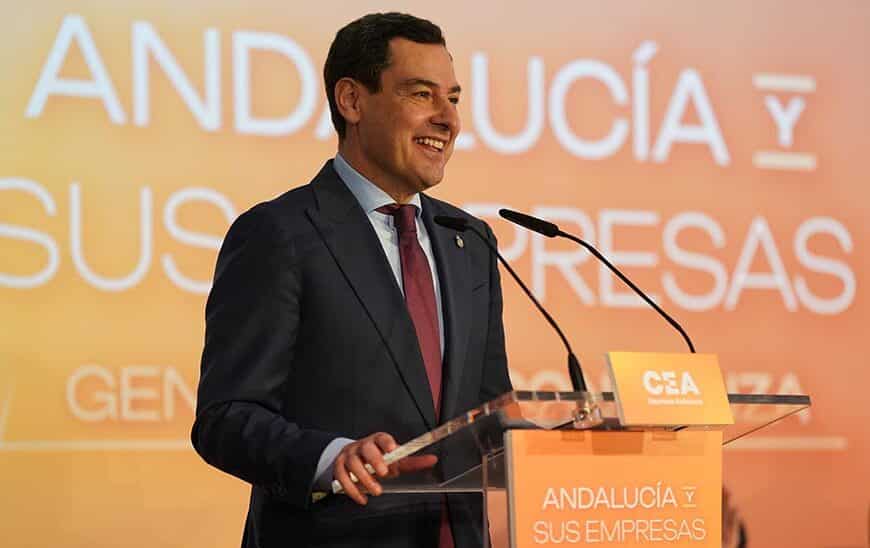 Moreno Llama a la 'Sensatez' y 'Concordia' para Impulsar la Recuperación Económica y Social de Andalucía