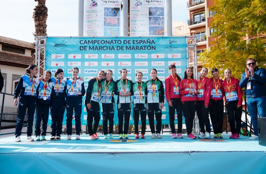 Nuestras Cuatro Selecciones Ascienden al Podio en el Nacional de Marcha de Cieza – FAA