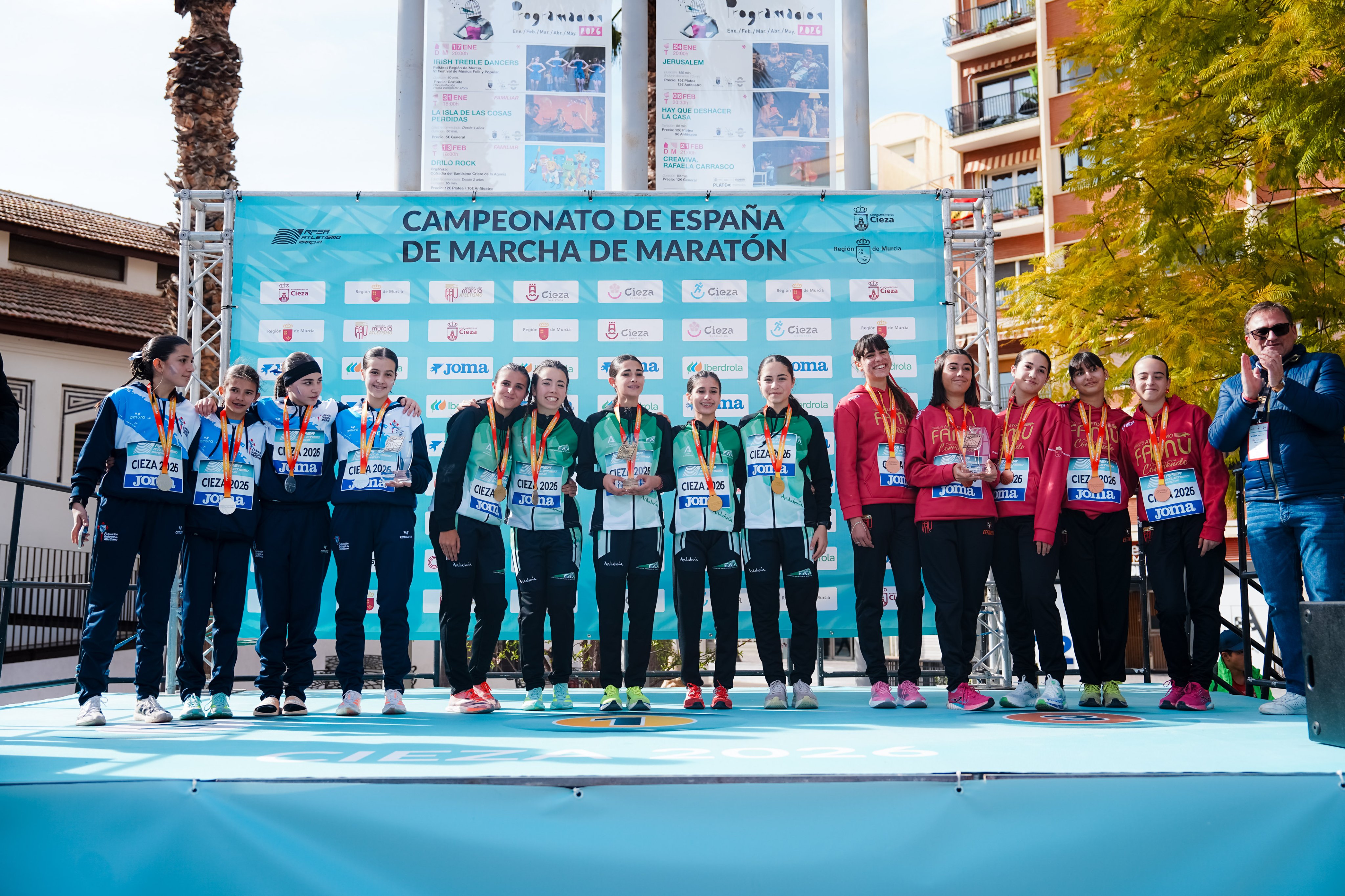 Nuestras Cuatro Selecciones Ascienden al Podio en el Nacional de Marcha de Cieza – FAA 1 Nuestras Cuatro Selecciones Ascienden al Podio en el Nacional de Marcha de Cieza – FAA