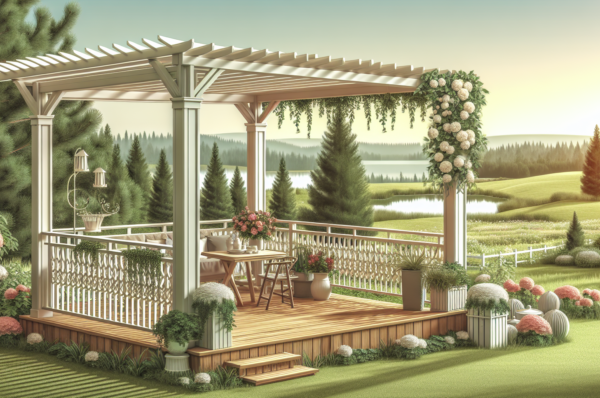 Terraza pequeña con pérgola: cómo decorarla al estilo escandinavo con mucho encanto
