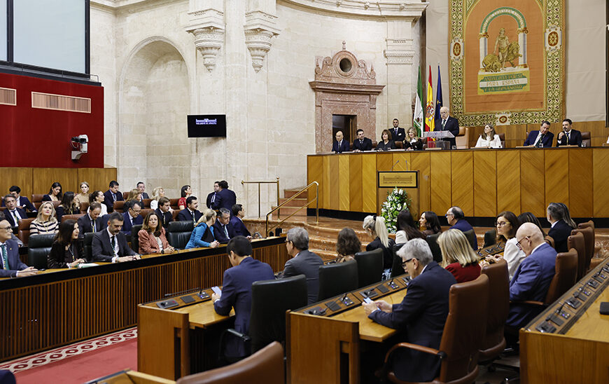 Pleno Institucional del Parlamento de Andalucía en Conmemoración del 28 de Febrero