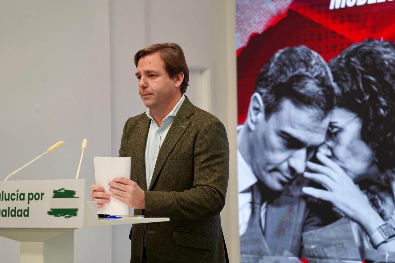 Repullo reclama infraestructuras, inversión y respeto para Andalucía ante el abandono y silencio del Gobierno Central 1 Antonio Repullo, en rueda de prensa este viernes 20 de febrero