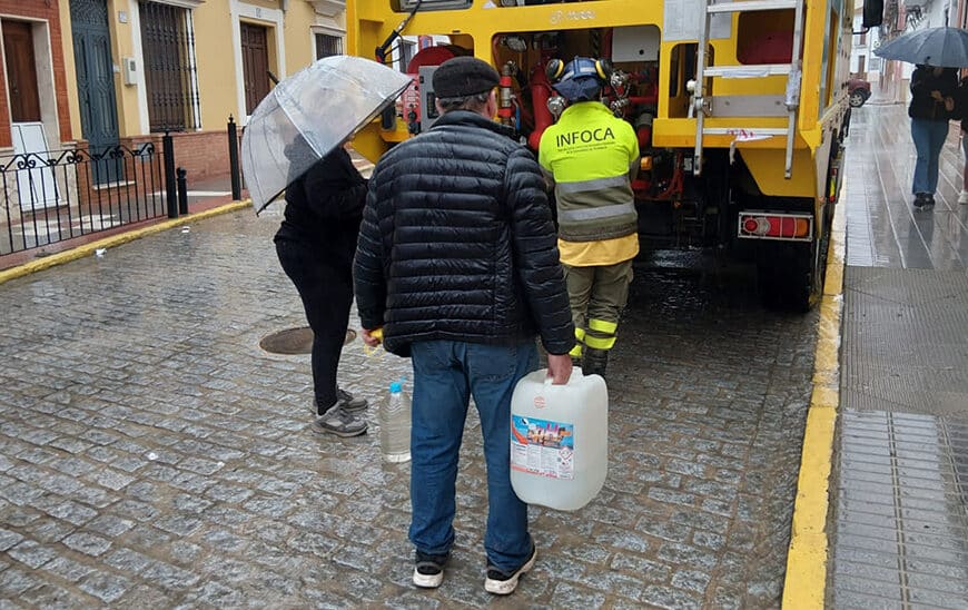 Temporal Provoca Incidencias en el Suministro de Agua de 33 Municipios Andaluces