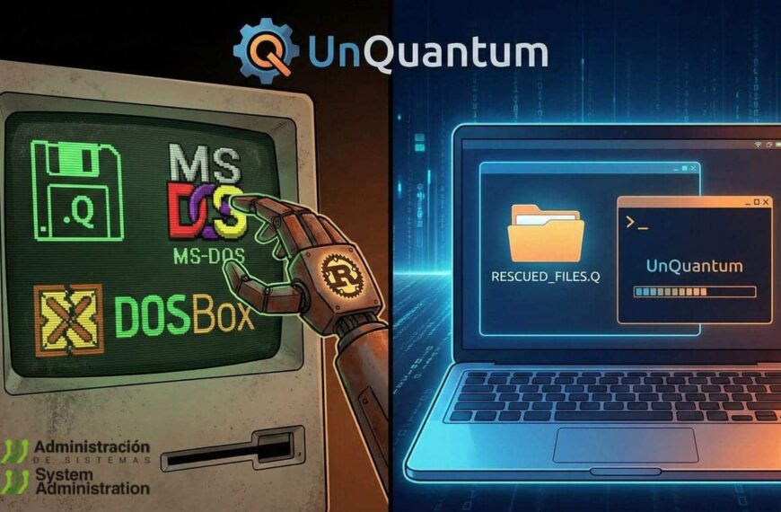UnQuantum: Reviviendo el Pasado Informático con un Descompresor de Época MS-DOS