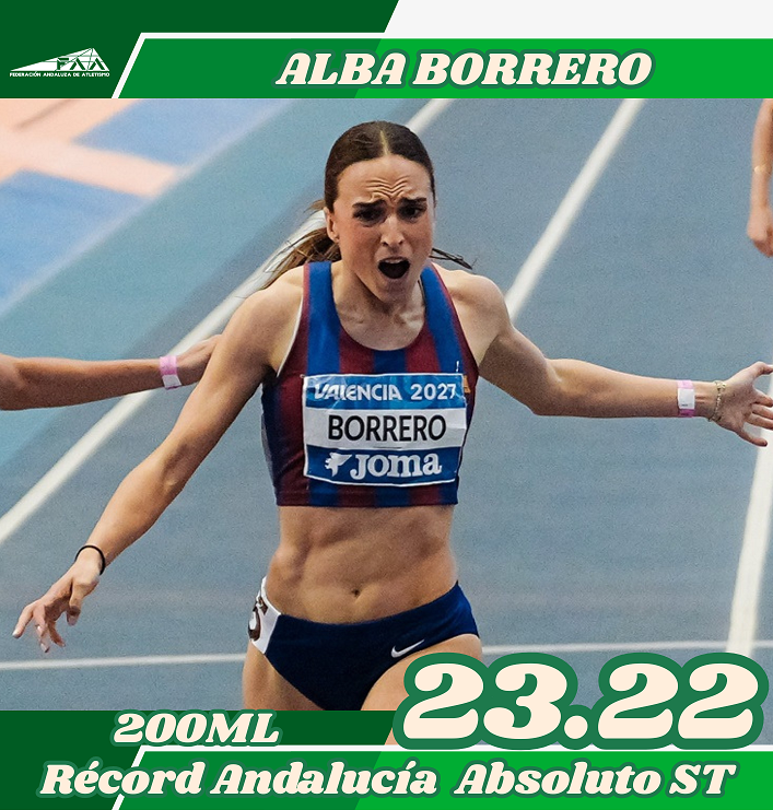 Alba Borrero Establece Nuevo Récord Absoluto de Andalucía en 200m Short Track 1 Alba Borrero Establece Nuevo Récord Absoluto de Andalucía en 200m Short Track