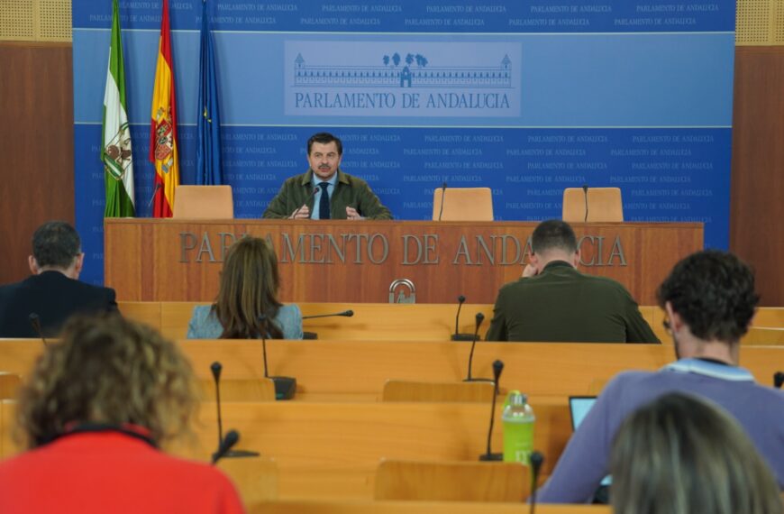 Toni Martín en el Parlamento de Andalucía