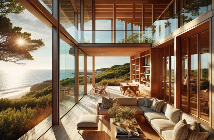 Armonía en la Costa: Integración de Luz y Materiales Naturales en el Diseño de una Casa en Martha’s Vineyard