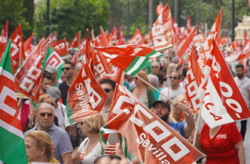 Imagen de archivo de una manifestación de CCOO.