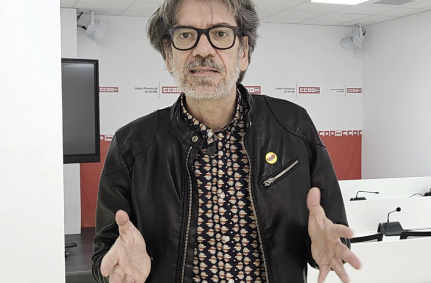 Jorge Carlos Lebrón, secretario de Empleo de CCOO de Sevilla.