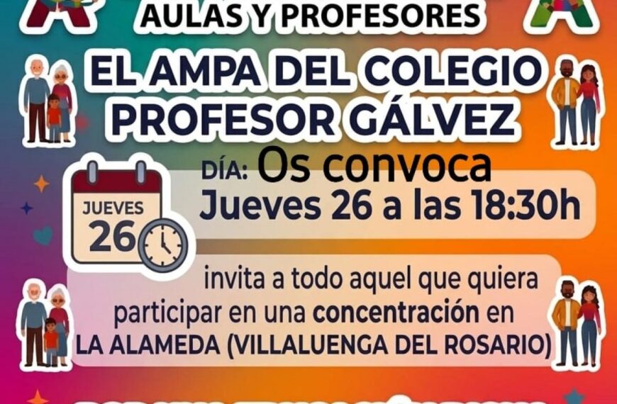 Concentración 26 de marzo - "No a la reducción de AULAS NI PROFESORES"