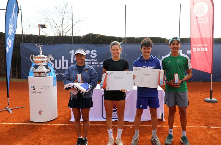 César Tasso alcanzó la final del Conde de Godó Sub 14 en Mataró