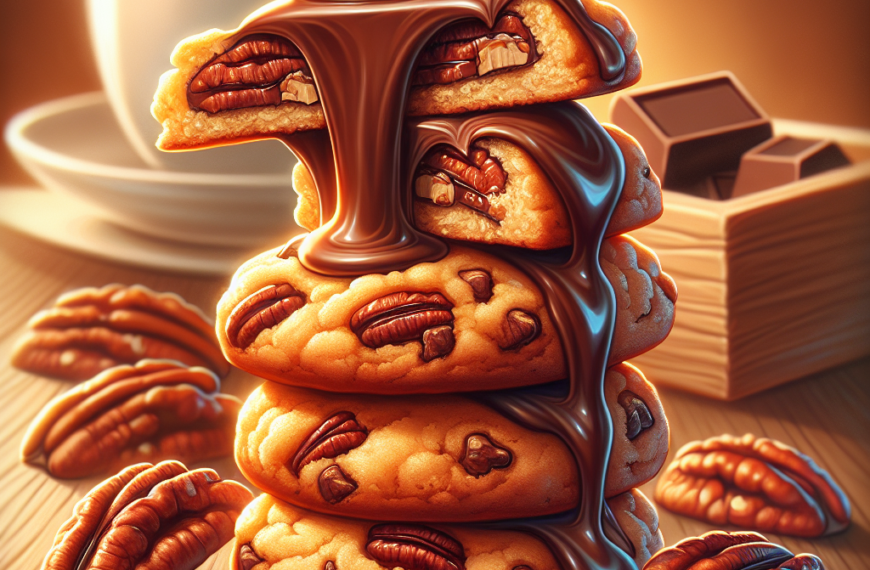 Delicias de Chocolate: Galletas de Mantequilla Tostada y Pecanas, un Placer Crujiente y Fundente