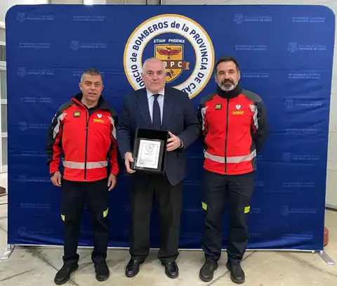 Reconocimiento del Consorcio Provincial de Bomberos de Cádiz al de Málaga (CPB)