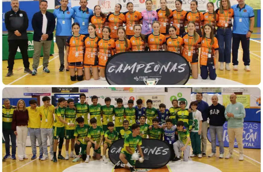 Frigiliana Corona a Balonmano Maravillas Benalmádena y Puertosol como Campeones Infantiles de Málaga 2025/2026