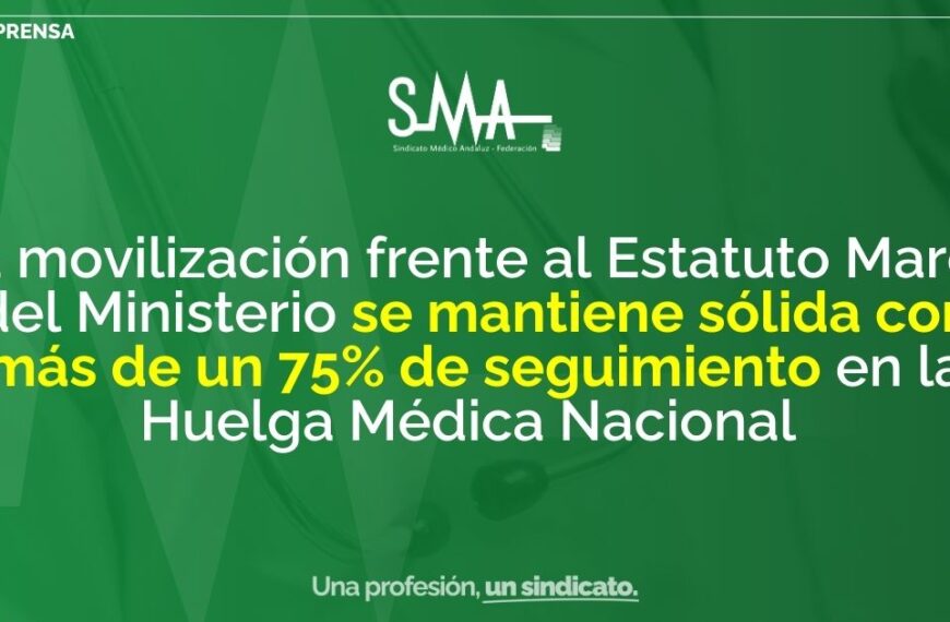 Fuerte movilización en la Huelga Médica Nacional con más de un 75% de apoyo frente al Estatuto Marco del Ministerio