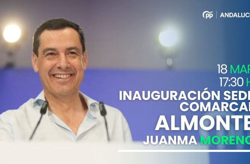 Inauguración en Directo: Juanma Moreno Preside la Nueva Sede Comarcal del PP en Almonte