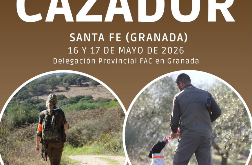 Inscripciones abiertas para el curso de cazador en Santa Fe (Granada) los días 16 y 17 de mayo de 2026 – Federación Andaluza de Caza