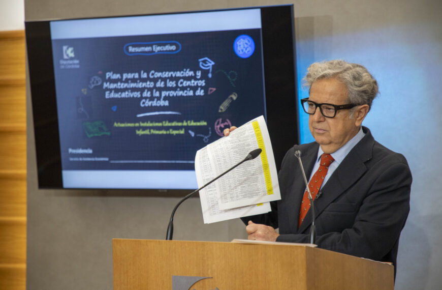 La Diputación de Córdoba invierte más de 2,3 millones de euros en la conservación y mantenimiento de 80 centros educativos de la provincia