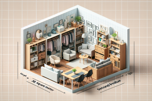 Decorar un apartamento pequeño de 38 m² con muebles de segunda mano