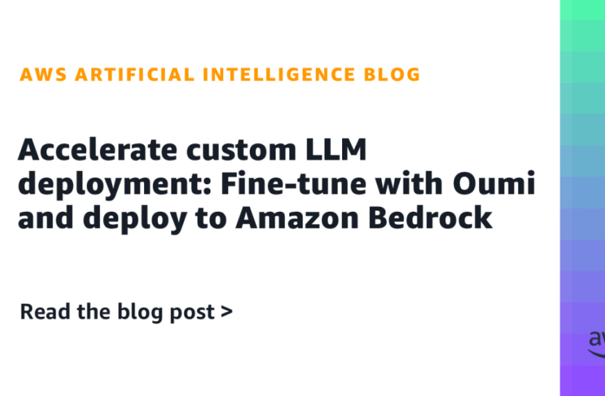 Mejorando el Despliegue de Modelos de Lenguaje Personalizados: Afinación con Oumi y Uso de Amazon Bedrock