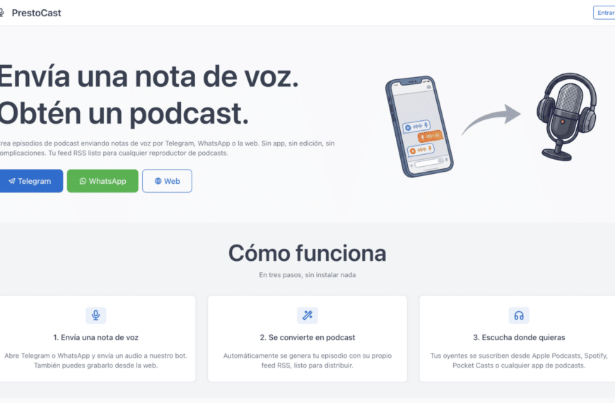 PrestoCast: Convierte Tu Voz en un Podcast Rápido y Fácilmente