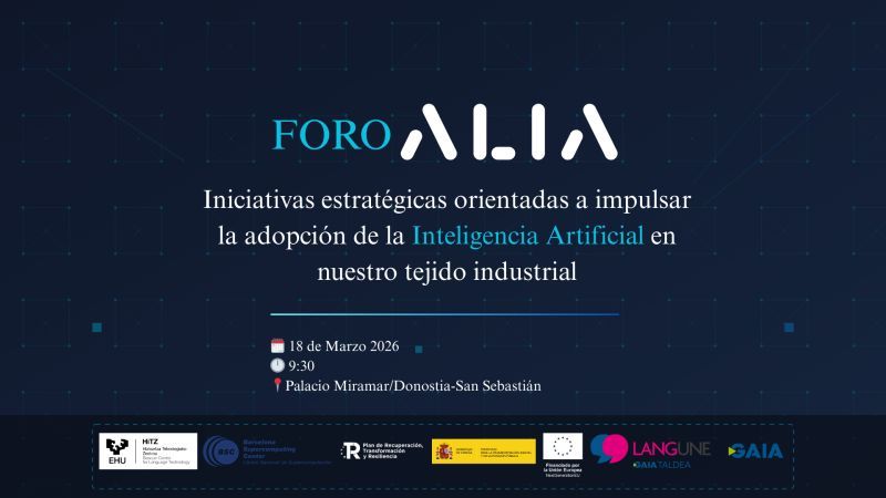 San Sebastián Lidera el Camino: Foro ALIA Promueve la Innovación de la IA en los Negocios