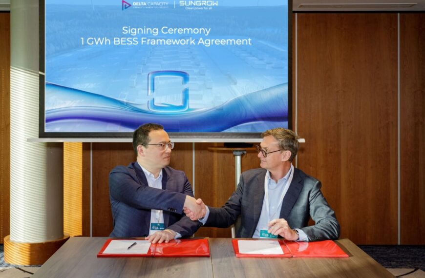 Sungrow y Delta Capacity Refuerzan su Colaboración con un Acuerdo Marco de 1 GWh BESS en el Energy Storage Summit
