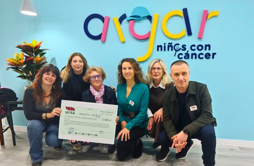 USTEA contribuye con el 1% de su presupuesto a la Asociación ARGAR de Almería