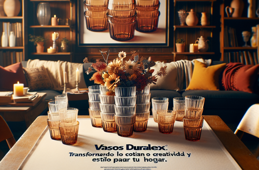 Vasos Duralex: Transformando lo Cotidiano en Creatividad y Estilo para tu Hogar