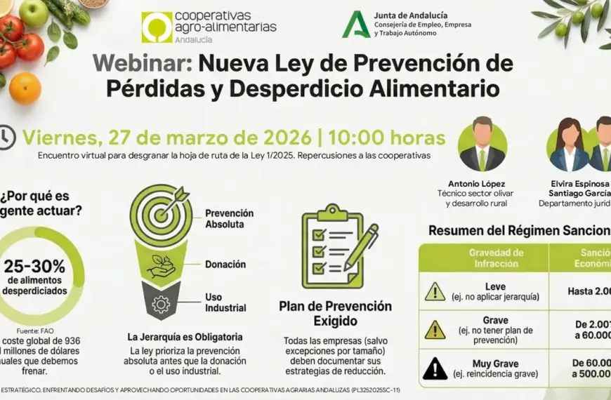 Webinar: Nueva Ley sobre Prevención de Pérdidas y Desperdicio Alimentario