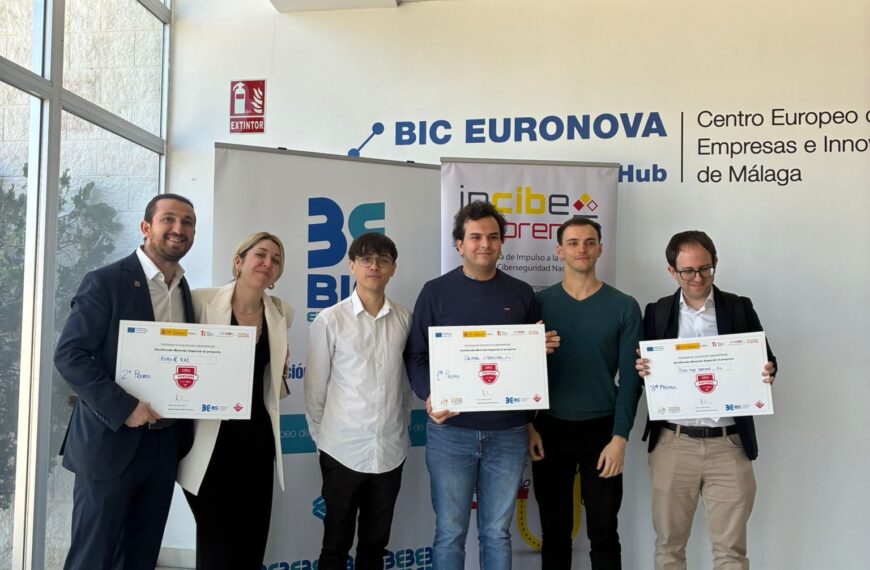 BIC Euronova y INCIBE impulsan 10 startups malagueñas, premiando a los 3 mejores proyectos con ayudas económicas
