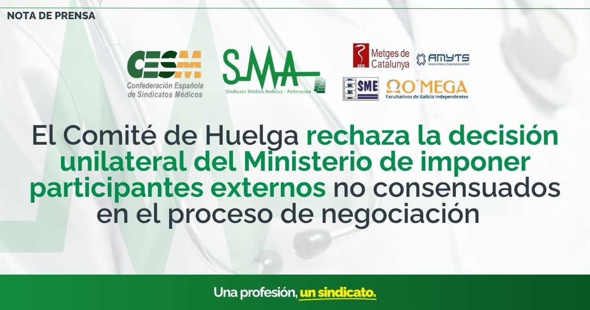 El Comité de Huelga Rechaza la Imposición Unilateral del Ministerio de Participantes Externos en el Proceso de Negociación 1 El Comité de Huelga Rechaza la Imposición Unilateral del Ministerio de Participantes Externos en el Proceso de Negociación