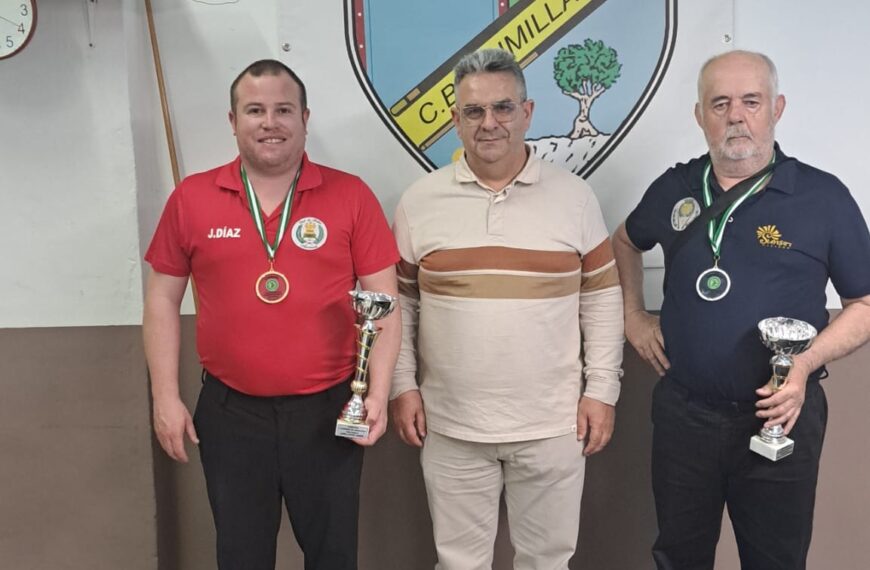 Javier Díaz, Campeón del V Ranking de Andalucía de 3 Bandas 2025/2026 – Federación Andaluza de Billar