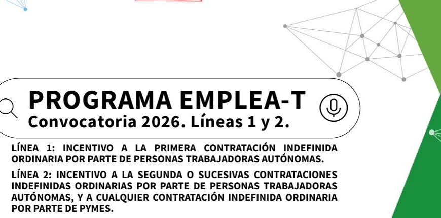 La Junta de Andalucía activa el programa EMPLEA‑T con nuevas ayudas para contratación indefinida, impulsando estabilidad laboral y más oportunidades en nuestro tejido empresarial