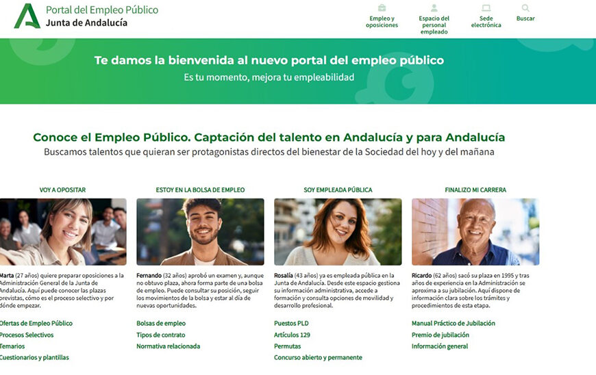 Nuevo Portal de Empleo Público de la Junta: Accesibilidad e Intuición Mejoradas