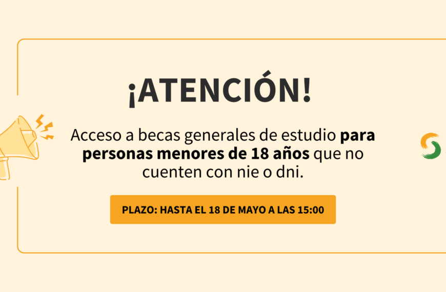 Acceso a Becas de Estudio para Menores de 18 Años sin NIE o DNI - Federación Sur Acoge