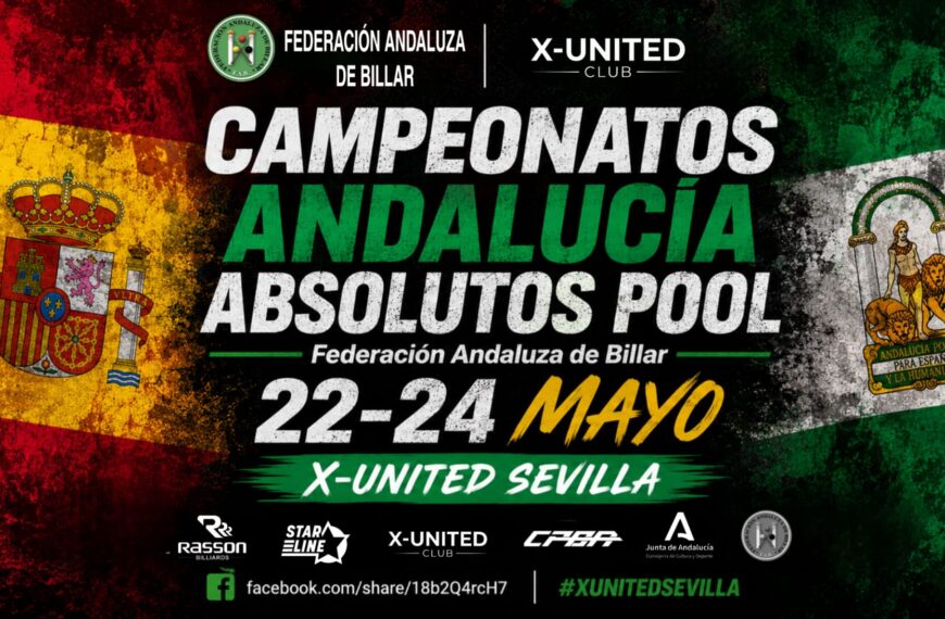 Campeonatos de Andalucía Absolutos de Bola 8, Bola 9 y Bola 10 2025/2026 – Federación Andaluza de Billar