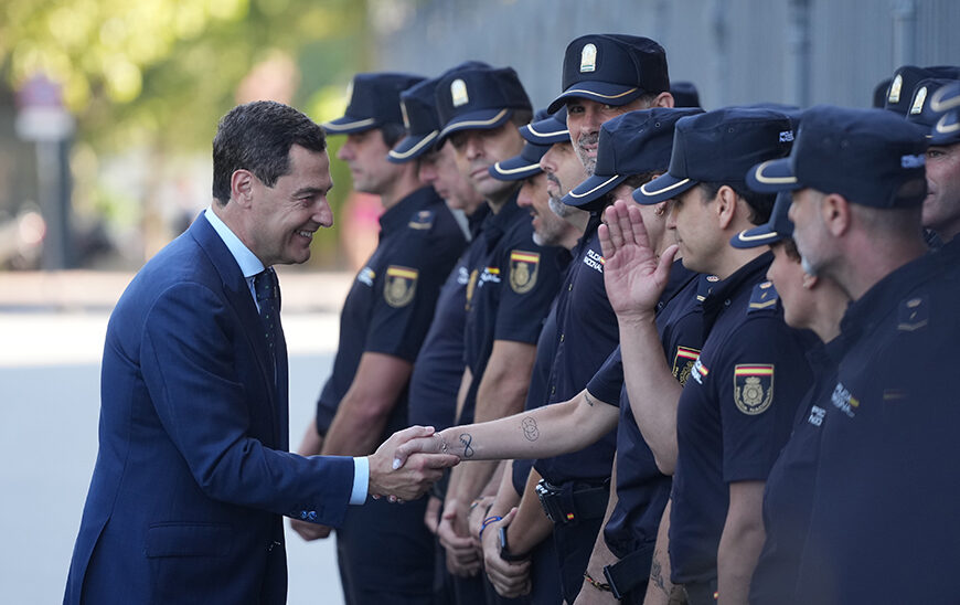 Andalucía da la bienvenida a 186 nuevos agentes de la Policía Adscrita: 'Vuestra labor es esencial'