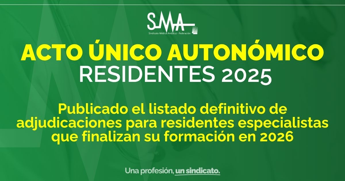 El SAS Publica el Listado Definitivo de Adjudicaciones para Residentes Especialistas que Finalizan su Formación en 2026 1 El SAS Publica el Listado Definitivo de Adjudicaciones para Residentes Especialistas que Finalizan su Formación en 2026