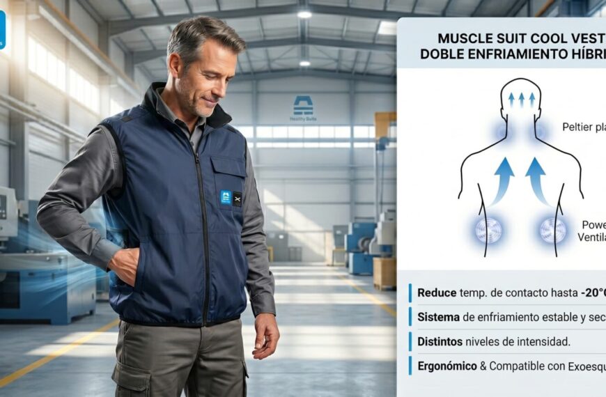 Healthy Suits revoluciona la seguridad laboral frente al calor extremo con el nuevo chaleco Muscle Suit Cool Vest