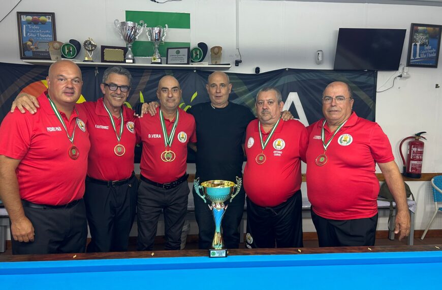 C.D.B. Ayamonte Campeón de la Liga División de Honor 3 Bandas Temporada 2025-2026 – Federación Andaluza de Billar